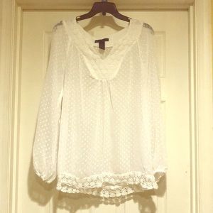 White Detailed Blouse.